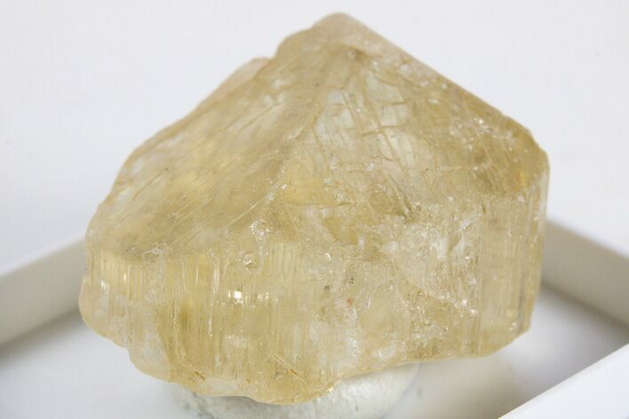 Terminated Yellow Marialite (Scapolite) Crystal - Tanzania #345758